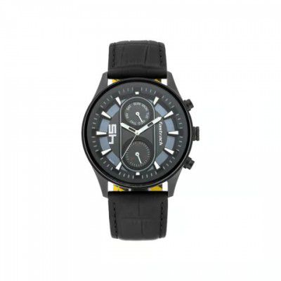 Blinkit : Fastrack Fastfit Men's Watch (Black, Leather Strap)