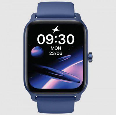 fastrack Reflex Kruz Smartwatch with Bluetooth Calling (45.72mm UltraVU Display, IP68 Water Resistant, Blue Strap)