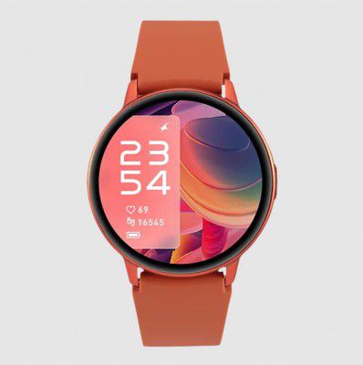 fastrack Reflex Play Smartwatch with Activity Tracker 33.02mm AMOLED Display IP68 Water Resistant Dazzling Orange Strap Dealsmagnet