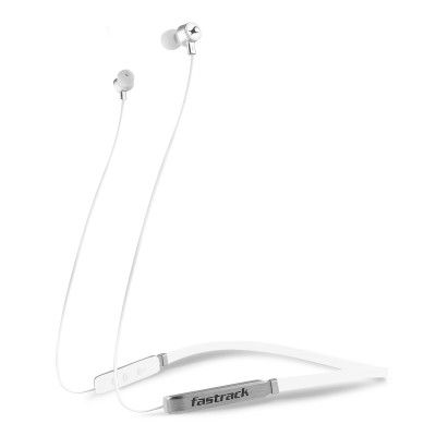 Fastrack Reflex Tunes FB1WTB02 Wireless Bluetooth in-Ear Neckband Earphone with Mic (White)