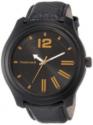 Fastrack Road Trip Analog Black Dial Mens Watch-NN3198AL01/NP3198AL01