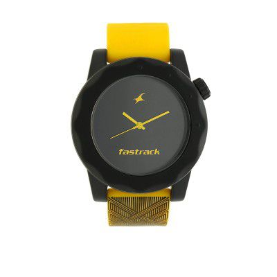 Fastrack Silicone Analog Black Dial Men's Watch-Ng38022Pp06W / Ng38022Pp06W/Ng38022Pp06C