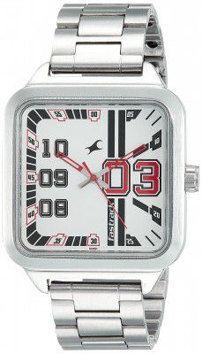 Fastrack White Dial Analog Watch For Men -3179SM01