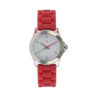 Fastrack’s Analog Watch For Women| With Silicone Strap | Pink Watch