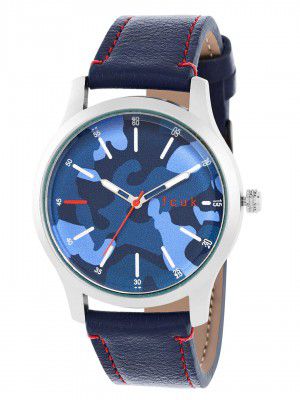 FCUK Analog Blue Dial Mens Watch-FK00011A