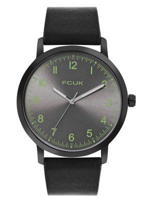 FCUK Rubber Analog Gray Dial Men's Watch-Fk00033B