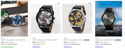 Fcuk Wrist Watches Upto 87% Off 