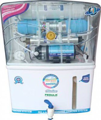 fedula aqua grand alkaline RO UV UF TDS MINIRALS 8 stege filter 12 L RO + UV + UF + TDS Control + Alkaline + UV in Tank Water Purifier  