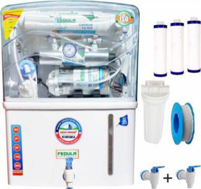 fedula AQUA GRAND WATERPURIFIER / pf-1 can-3 nal-2 12 L RO + UF + UV + UV_LED + TDS Control Water Purifier  