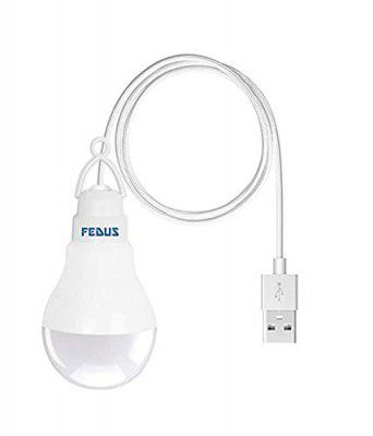 FEDUS usb bulb For Laptop, usb led light, usb light for mobile Lamp/LED USB Bulb Mini LED Night Light led portable light Pack of 1,White