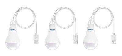 FEDUS USB Bulb for Laptop, USB Light for Mobile Lamp/LED USB Bulb Portable Light - Pack of 3