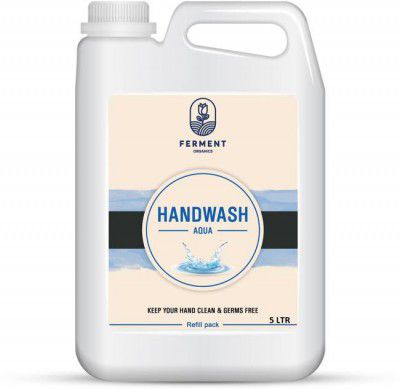 FERMENT ORGANICS Liquid Handwash, Blast Aqua Fragrance With Skin Moisturizing Hand Wash Can  (5 L)