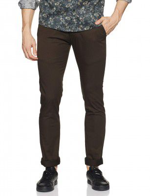 FEVER Mens Chino Casual Trousers