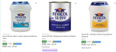 Fevicol Adhesive Minimum 50% Off