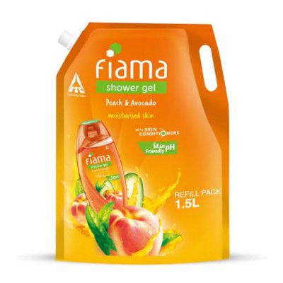 Fiama Body Wash Shower Gel Peach & Avocado, 1.5L Body Wash