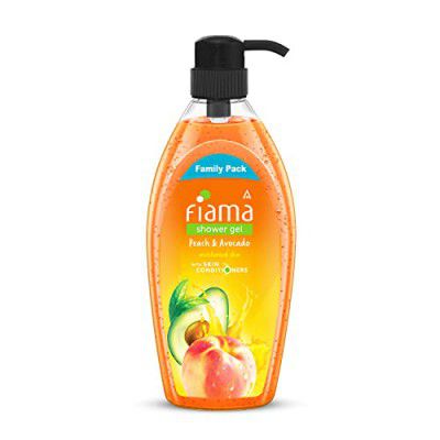 Fiama Body Wash Shower Gel Peach & Avocado, 900ml Family Pack, Body Wash