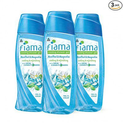 Fiama Cooling Shower Gel Menthol & Magnolia 250 ml bodywash (Combo pack of 3)