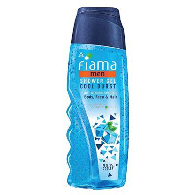 Fiama Men Shower Gel Cool Burst, Body Wash With Skin Conditioners For Moisturised Skin, 250ml Bottle