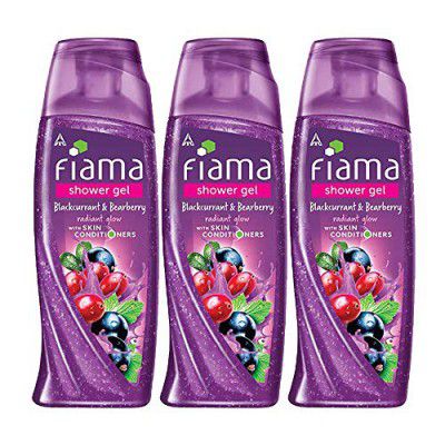 Fiama Shower Gel Blackcurrant & Bearberry for Radiant Glow, bodywash with skin conditioners, 250 ml (Combo pack of 3)