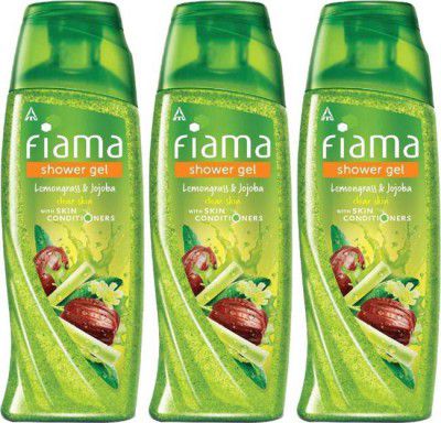 FIAMA Shower Gel Lemongrass & Jojoba (3 x 250 ml)