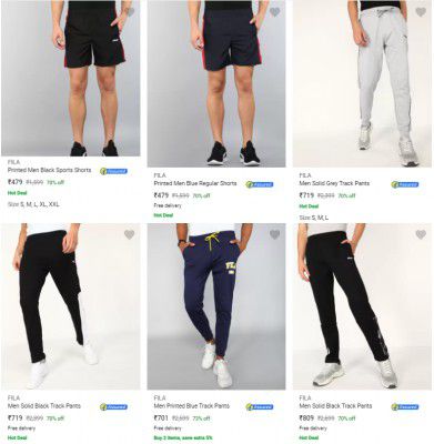 Fila Men's Clothing Minimum 70% Off