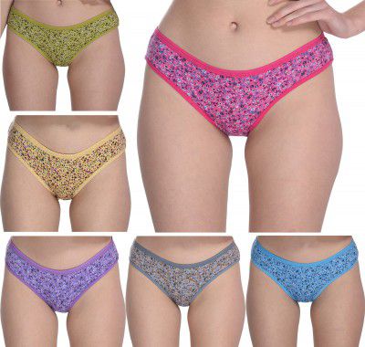 FIMS - Women's Cotton Hipsters Panties - Pack Of 6