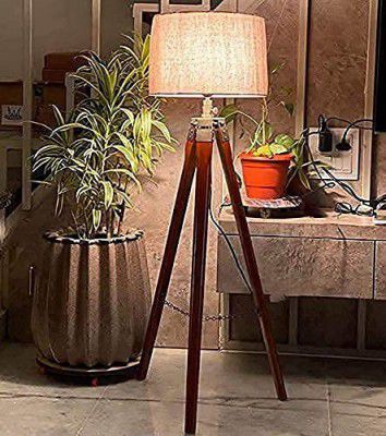 Finautica Italian Lamp With 3 Tier Shelf for Home Decor Jute Drum Shade, Bulb, Wiring, E27 Holder Included Home Decors Gift