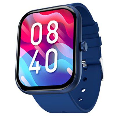 Fire-Boltt Dazzle 1.83" Smartwatch Full Touch Largest Borderless Display & 60 Sports Modes (Swimming) with IP68 Rating, Sp02 Tracking, Over 100 Cloud Based Watch Faces (Navy Blue)