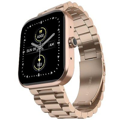 Fire-Boltt Encore Stainless Steel Smart Watch with 1.83” Full Touch Screen Display,240 * 284 PPI, Bluetooth Calling,10-Days Battery Life,IP67 Water Resistant,Upgraded Health Sensors (Rose Gold)