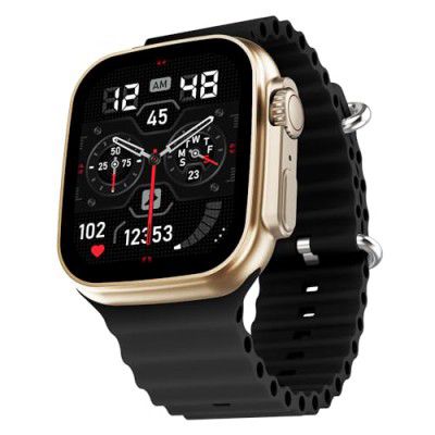 Fire-Boltt Gladiator 1.96" Biggest Display Smart Watch with Bluetooth Calling (Black)