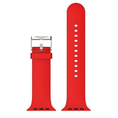 Fire-Boltt Removable Adjustable Silicone Strap Compatible with Fire-Boltt Ring (BSW005) and Fire-Boltt Call (BSW014) - Red, Free Size, WSS005