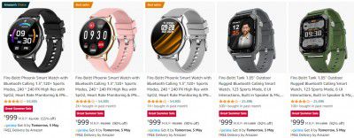 Fire-Boltt BT Calling Smartwatches Start @ Rs 800 | With Cashback & Bank Offers