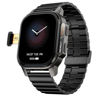 Fire-Boltt Snapp Smart Watch, 2GB/4GB RAM + 16GB/64GB ROM (Jet Black Luxe)