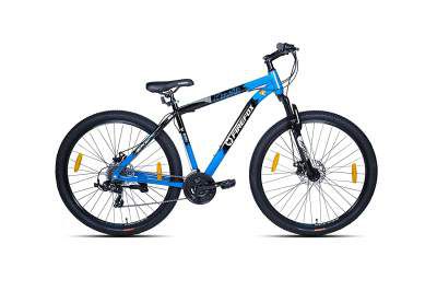 Firefox Bikes Gangzta 29D, 21 Speed Mountain Cycle (Gloss Black/Blue) I Disc Brake I First Free Service Availabl