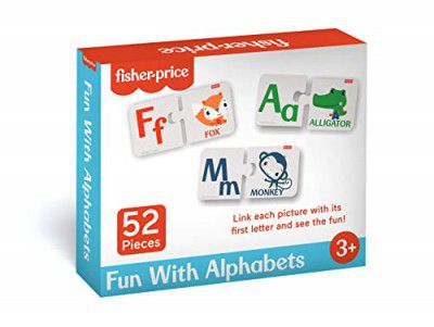 Fisher Price Fun with Alphabets Puzzles - 56 Pieces Alphabet Matching Puzzles