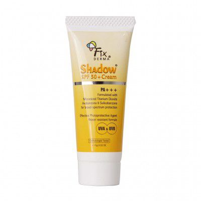 Fixderma Shadow Sunscreen | Acne Prone, Sun Screen Protector SPF 50 | Sunscreen for Body & Face | Broad Spectrum Sunscreen for UVA & UVB Protection (SPF50 15 GM)