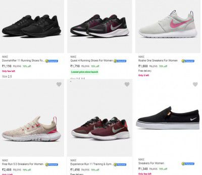 Flat 70% Off On Nike Women's Shoe