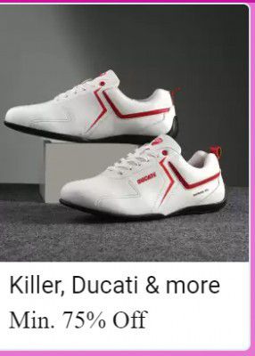 Flipkart Big Billion Days Killer offer: upto 75% off on shoes 