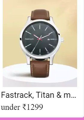 Flipkart Big Billion Days Titan offer:  Titan Wrist Watches under ₹1299/-