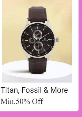 Flipkart Big Billion Days Titan offer upto 50 off on Wrist