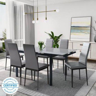 Flipkart Perfect Homes Cayman Extendable Metal 6-Seater Dining Set