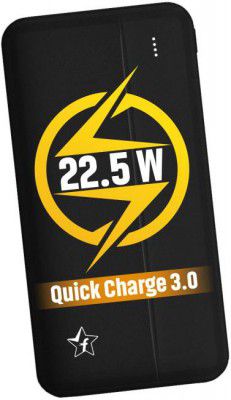 Flipkart SmartBuy 10000 mAh 22.5 W Power Bank  (Black, Lithium Polymer, Power Delivery 3.0, Quick Charge 3.0 for Mobile)