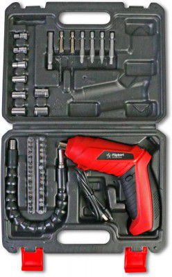 Flipkart SmartBuy 3.6V cordless screwdriver with 45pcs drills & bits YLSD-0306L Pistol Grip Drill  (6.35 mm Chuck Size)