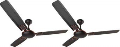 Flipkart SmartBuy Aspire 1 Star 1200 mm 3 Blade Ceiling Fan (Brown, Pack of 2)