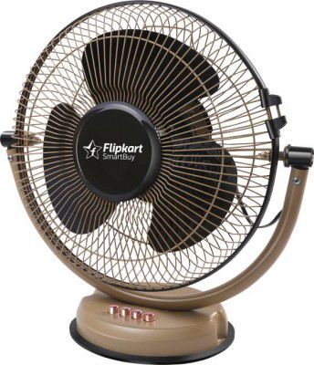 Flipkart SmartBuy Atomic 300 mm Ultra High Speed 3 Blade Table Fan  (Beige, Pack of 1)