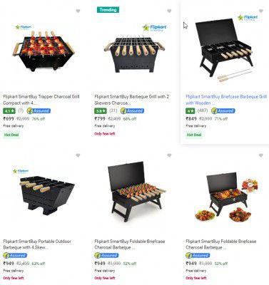 Flipkart Smartbuy Barbecues & Grills Upto 76% Off | Starts ₹699