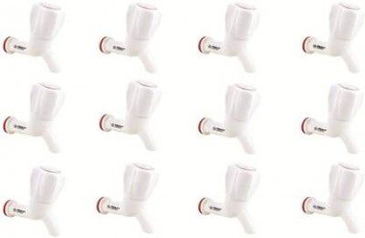 Flipkart SmartBuy BT-0012 Classic Plastic Bib Tap for Bathroom, Kitchen Toilet -12 Pieces Bib Tap Faucet 