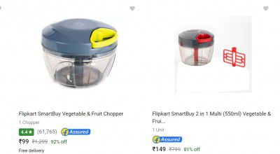 Flipkart Smartbuy Choppers & Slicers Up to 92% off