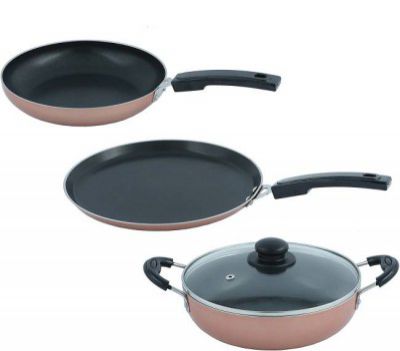 Flipkart SmartBuy Induction Bottom Non-Stick Coated Cookware Set