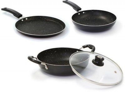 Flipkart SmartBuy Induction Bottom Splatter Finish Cookware Set of 3 